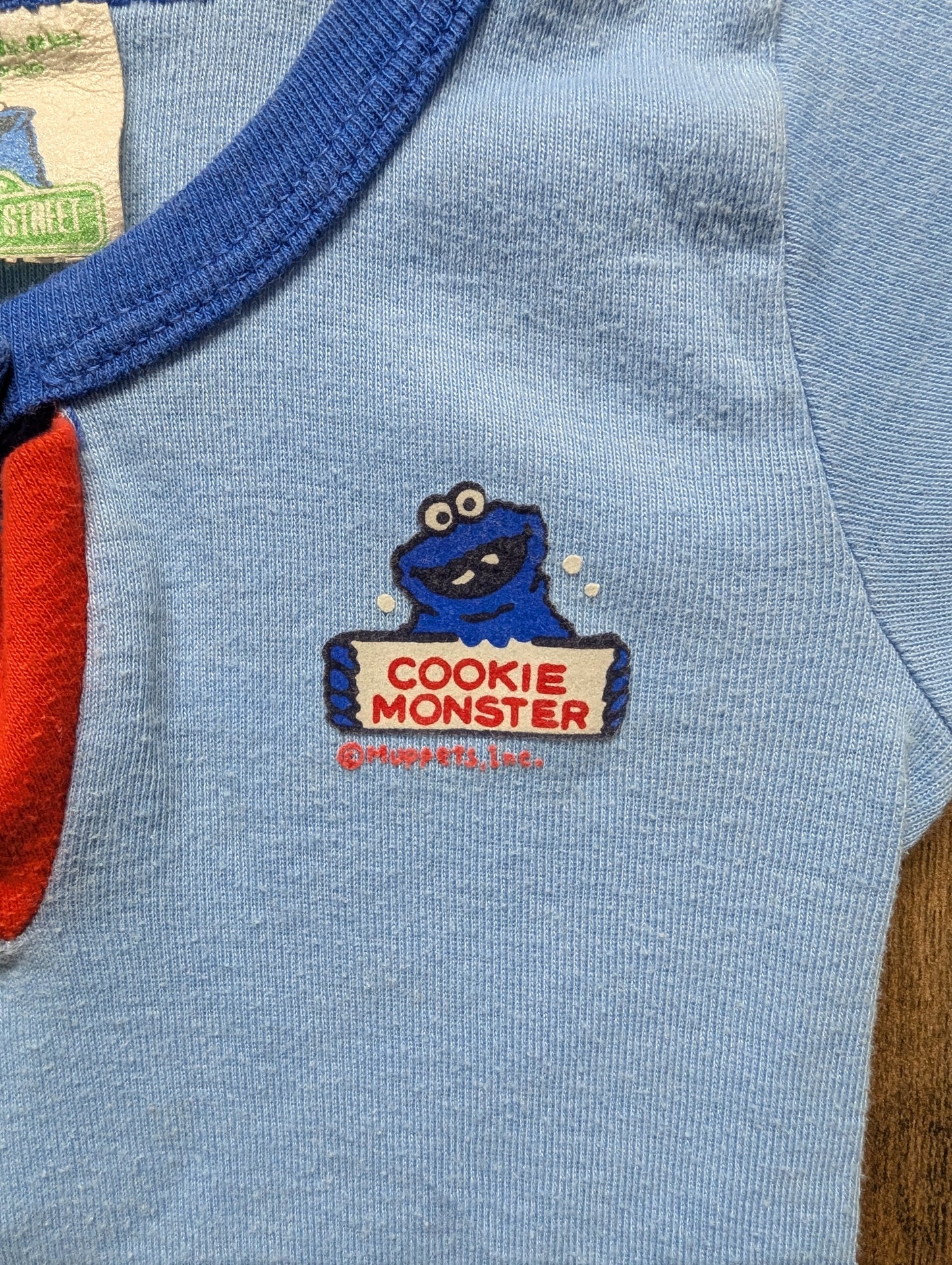 80s Cookie Monster Sesame Street Baby T shirt