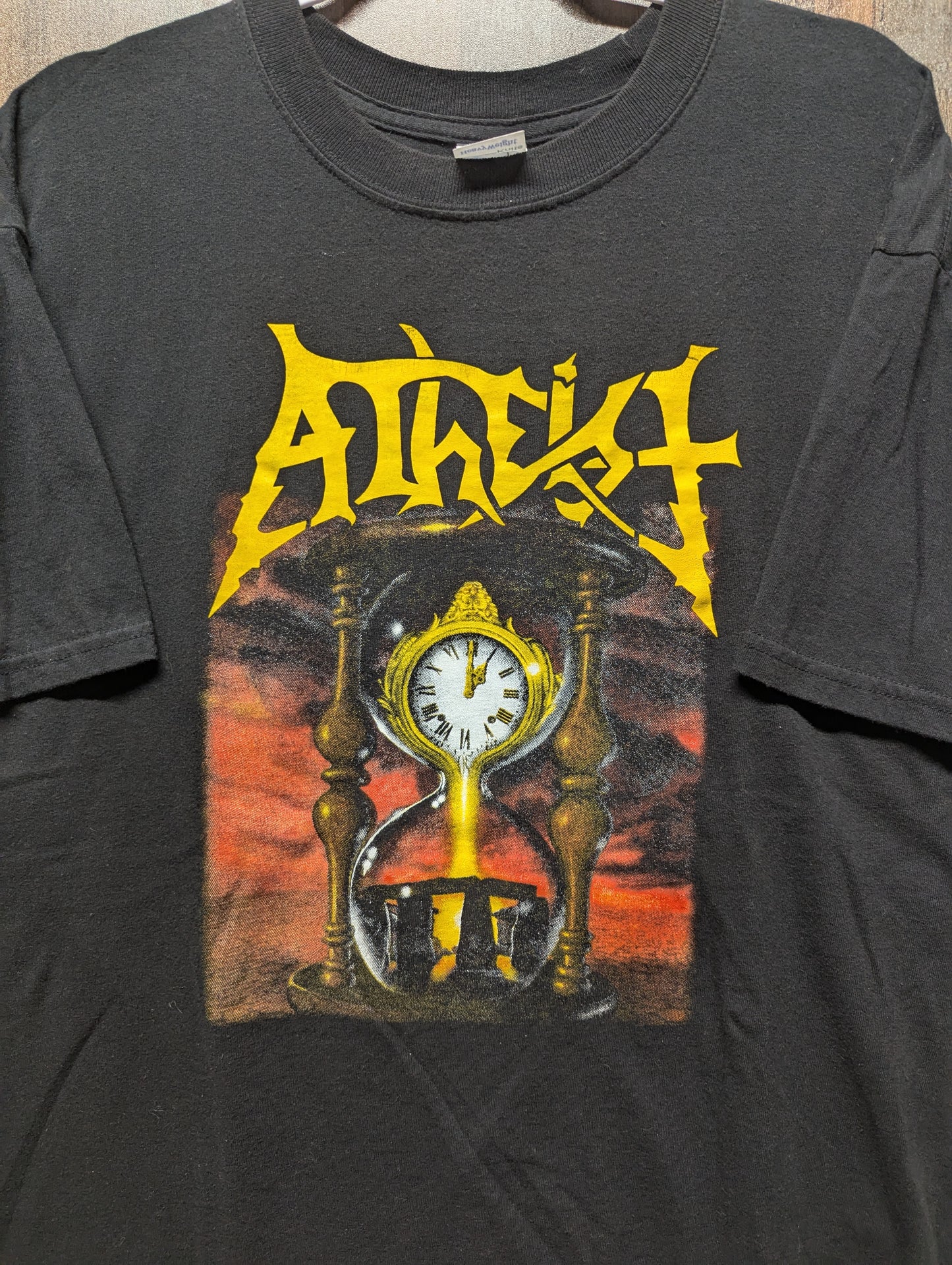 Y2K Athiest Piece of Time Metal T shirt