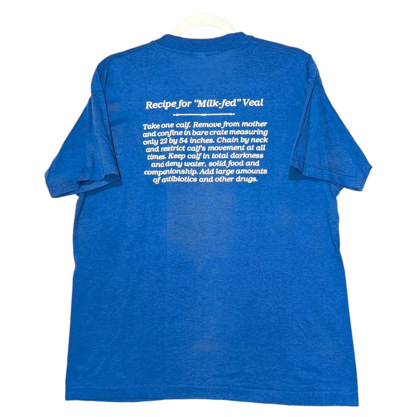 80s Boycott Veal Vegan Anti Meat t shirt