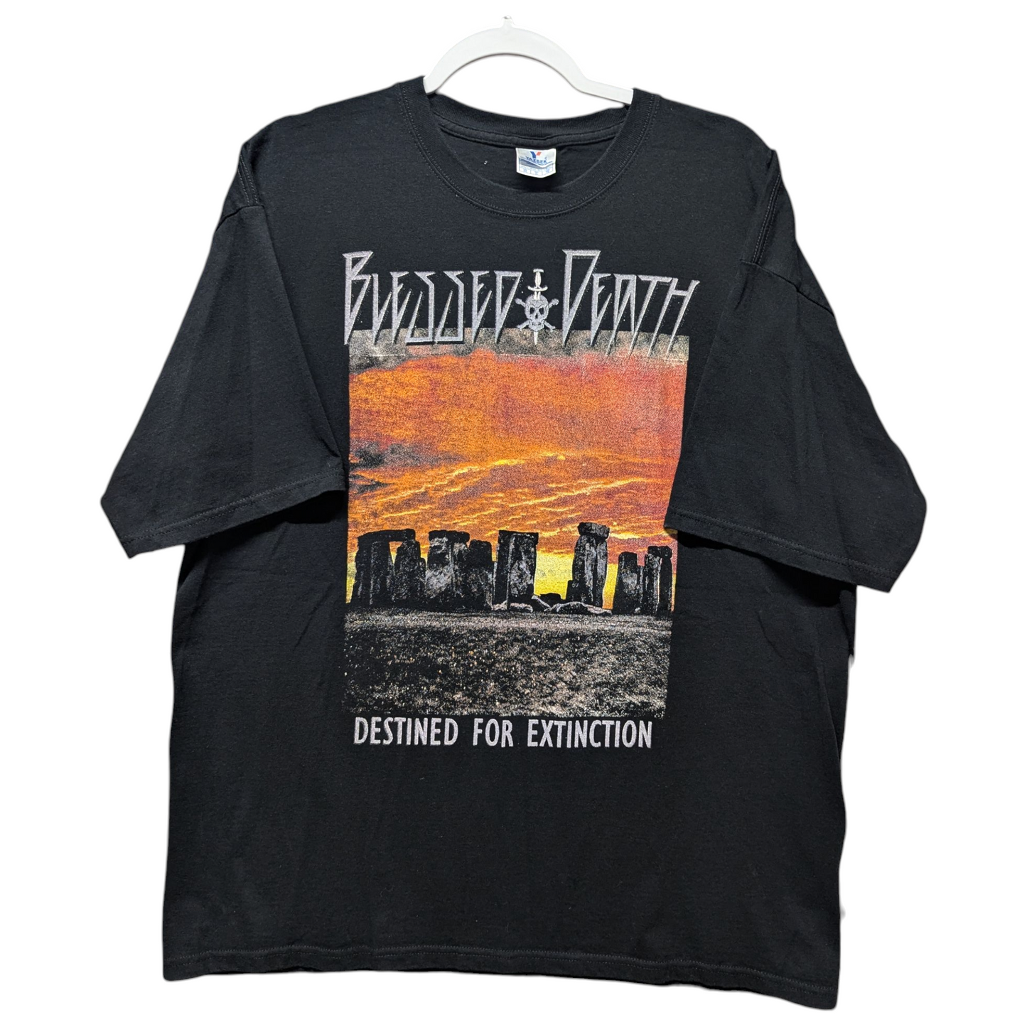 Mid 2000's Blessed Death Destined For Extinction Metal T Shirt