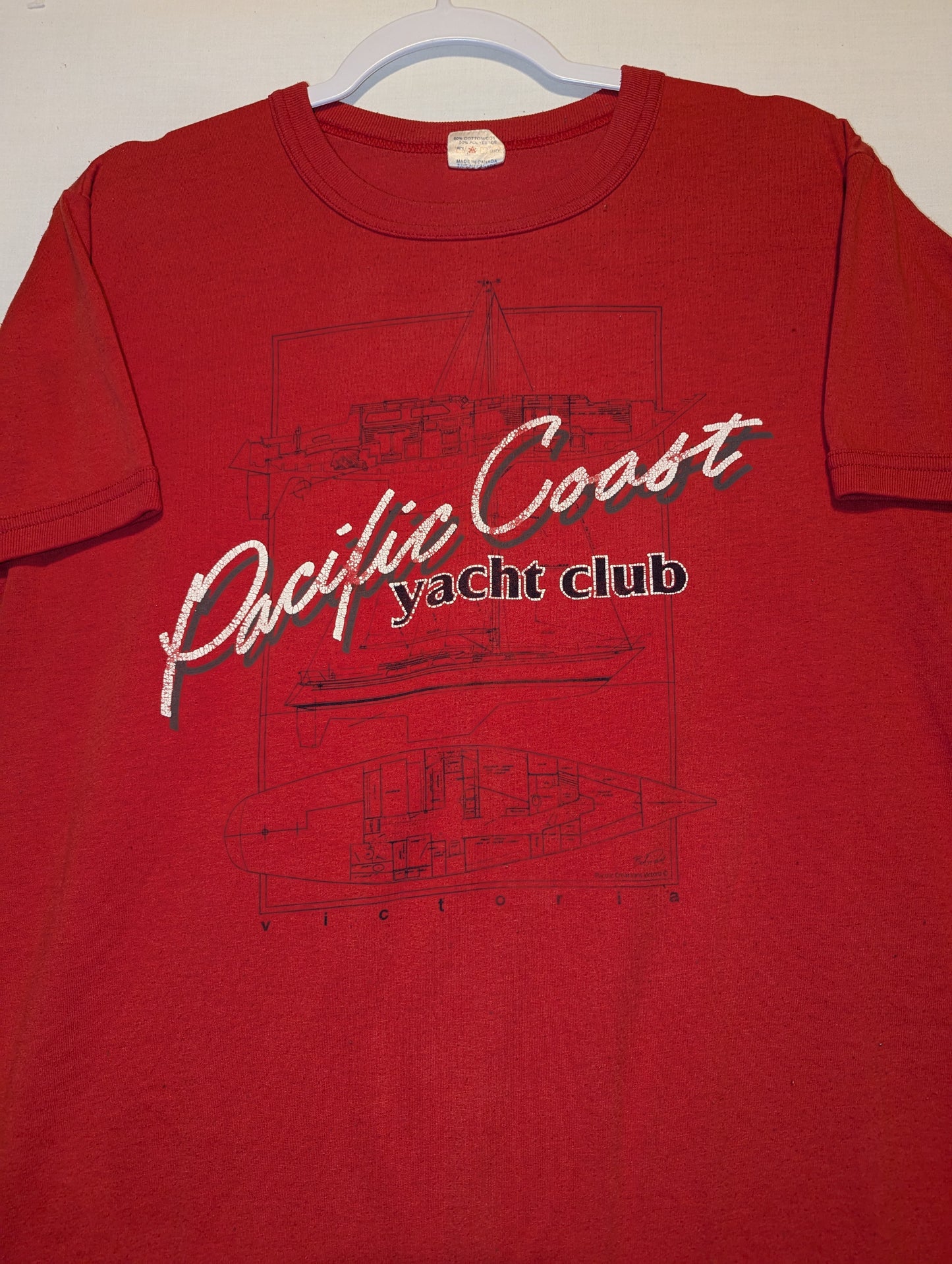 80s Pacific Coast Yacht Club t shirt