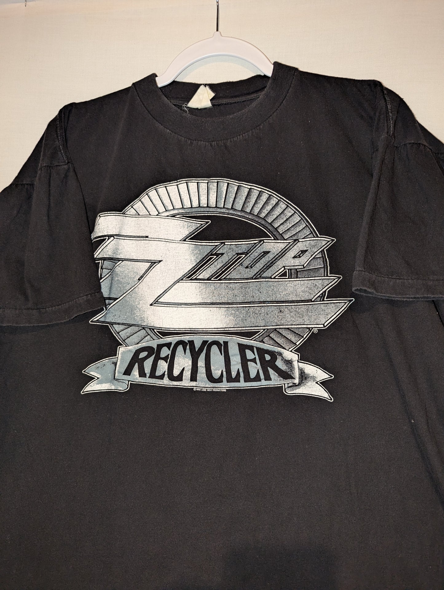1990 ZZ Top Recycler World Tour t shirt