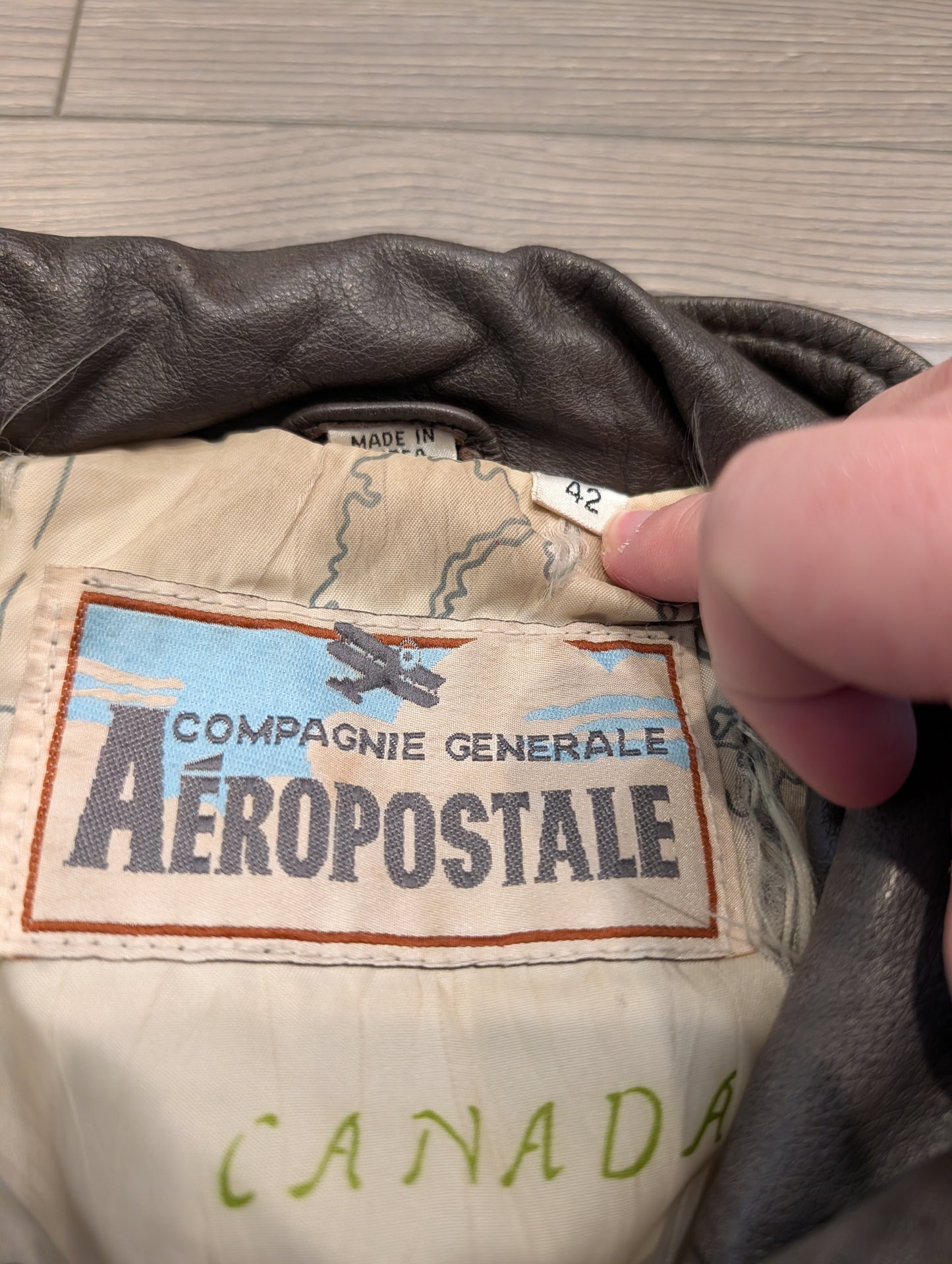 80s Aeropostale Flight Bomber Jacket