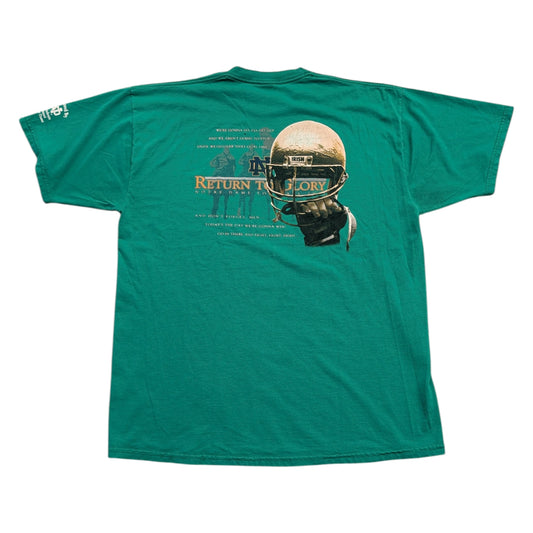2002 Notre Dame Return to Glory Short Sleeve T shirt