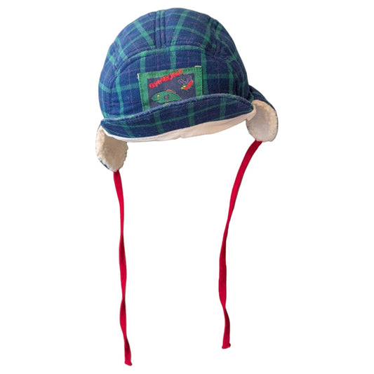 90s Youth Gymboree Plaid Winter Hat with Earflaps