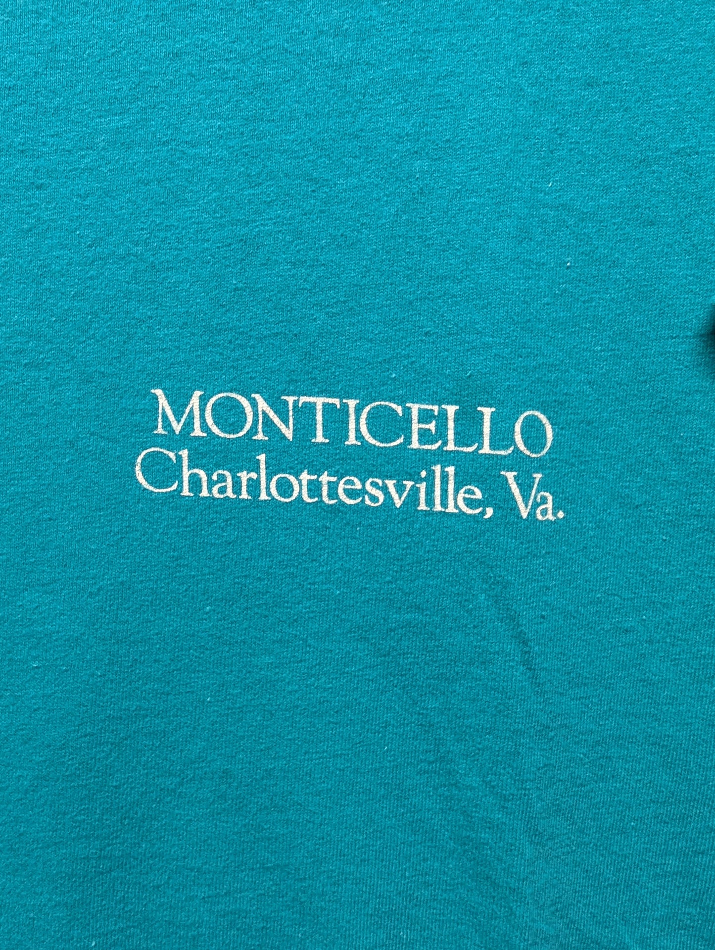 80s Monticello Home of Thomas Jefferson t shirt