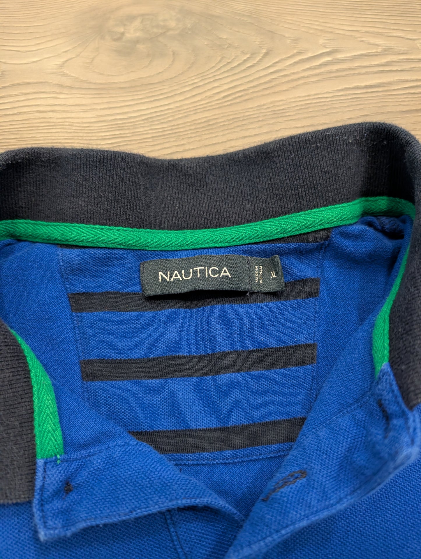 90s/Y2K Nautica Spell Out Polo Shirt