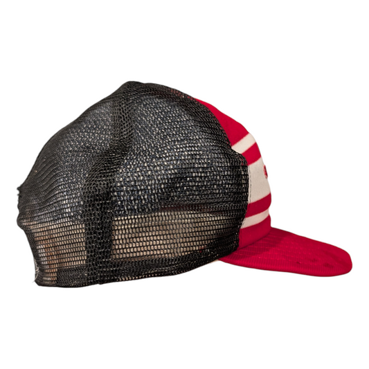 80's Striped Georgia Bulldogs Trucker Snapback Hat