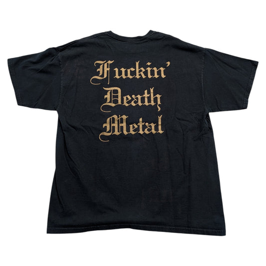 Y2K Death Strike F**k Death Metal Band t-shirt