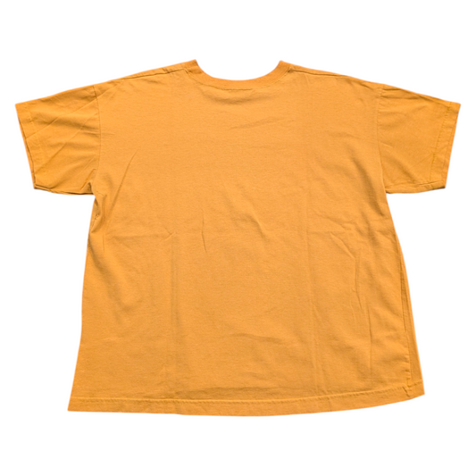 80s/90s Solid Yellow High Neck with Embroidered Royal Crown Logo T shirt