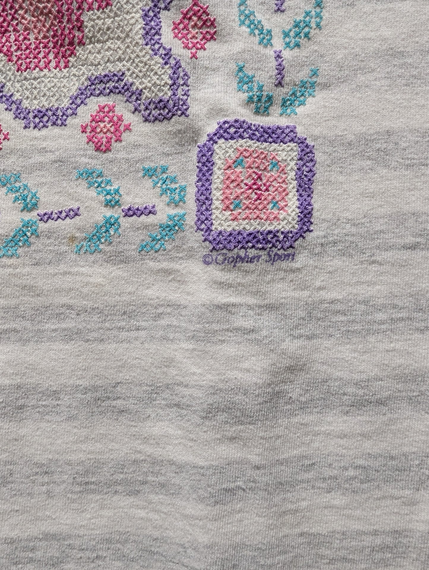 90s Granny Cross Stitch Quilt t shirt