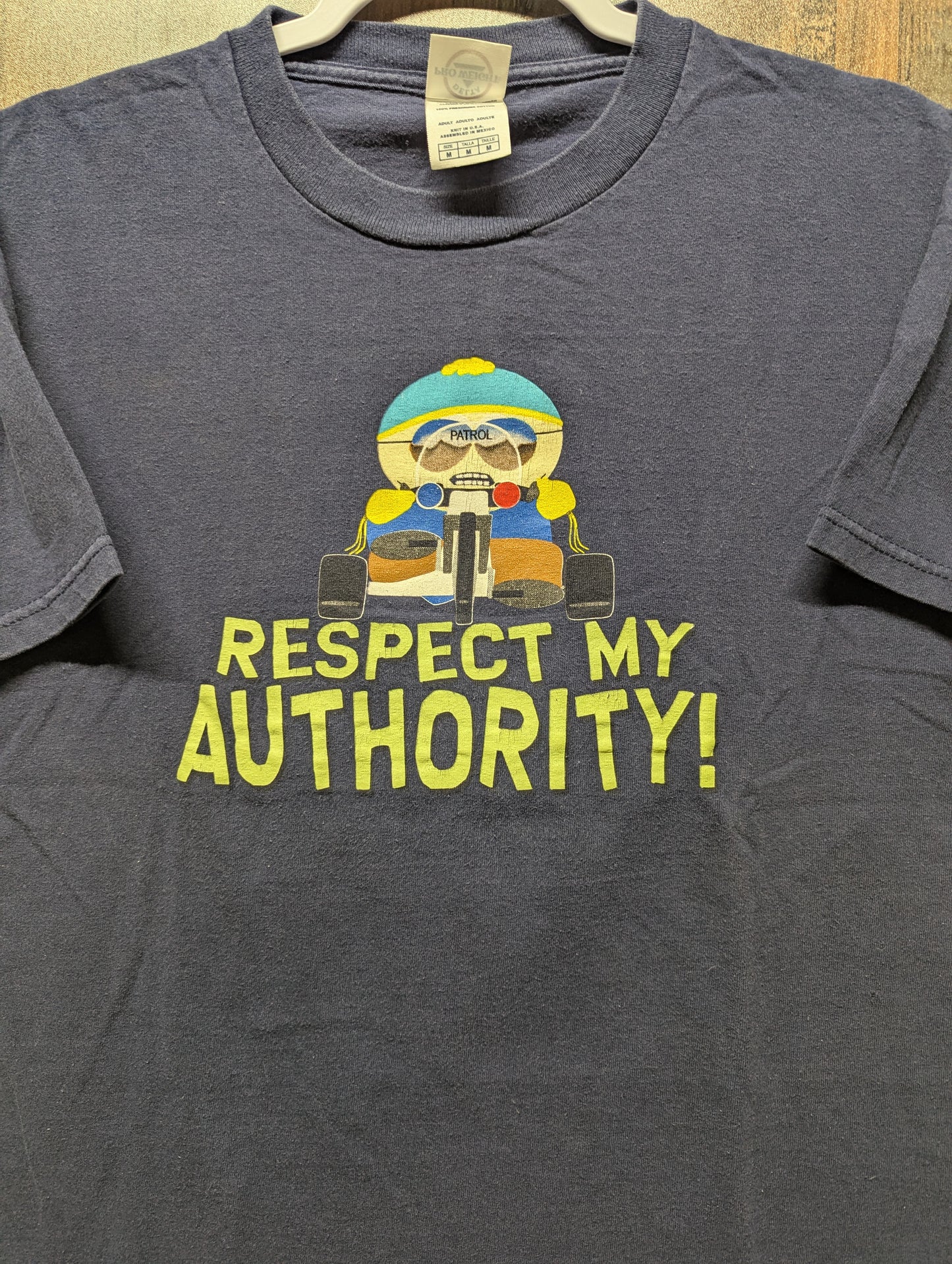 Y2K Respect My Authority South Park Cartman T shirt