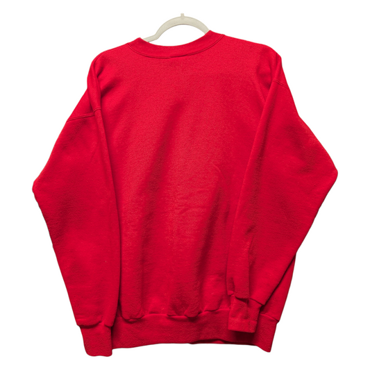 90s Christmas Snowman patch crewneck sweatshirt