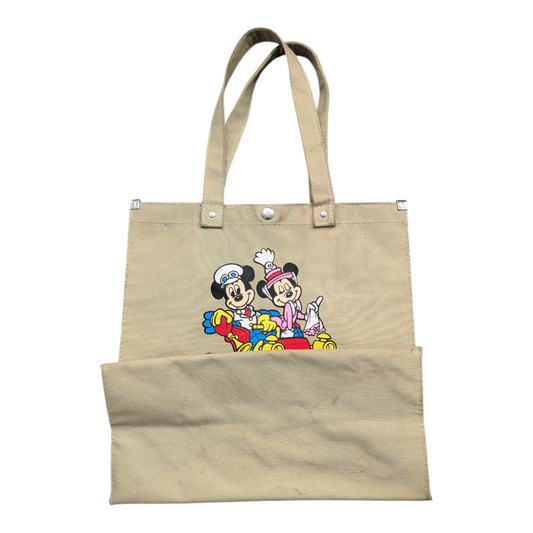 70's Dual Side Graphic Sunday Drive Walt Disney World Canvas Tote