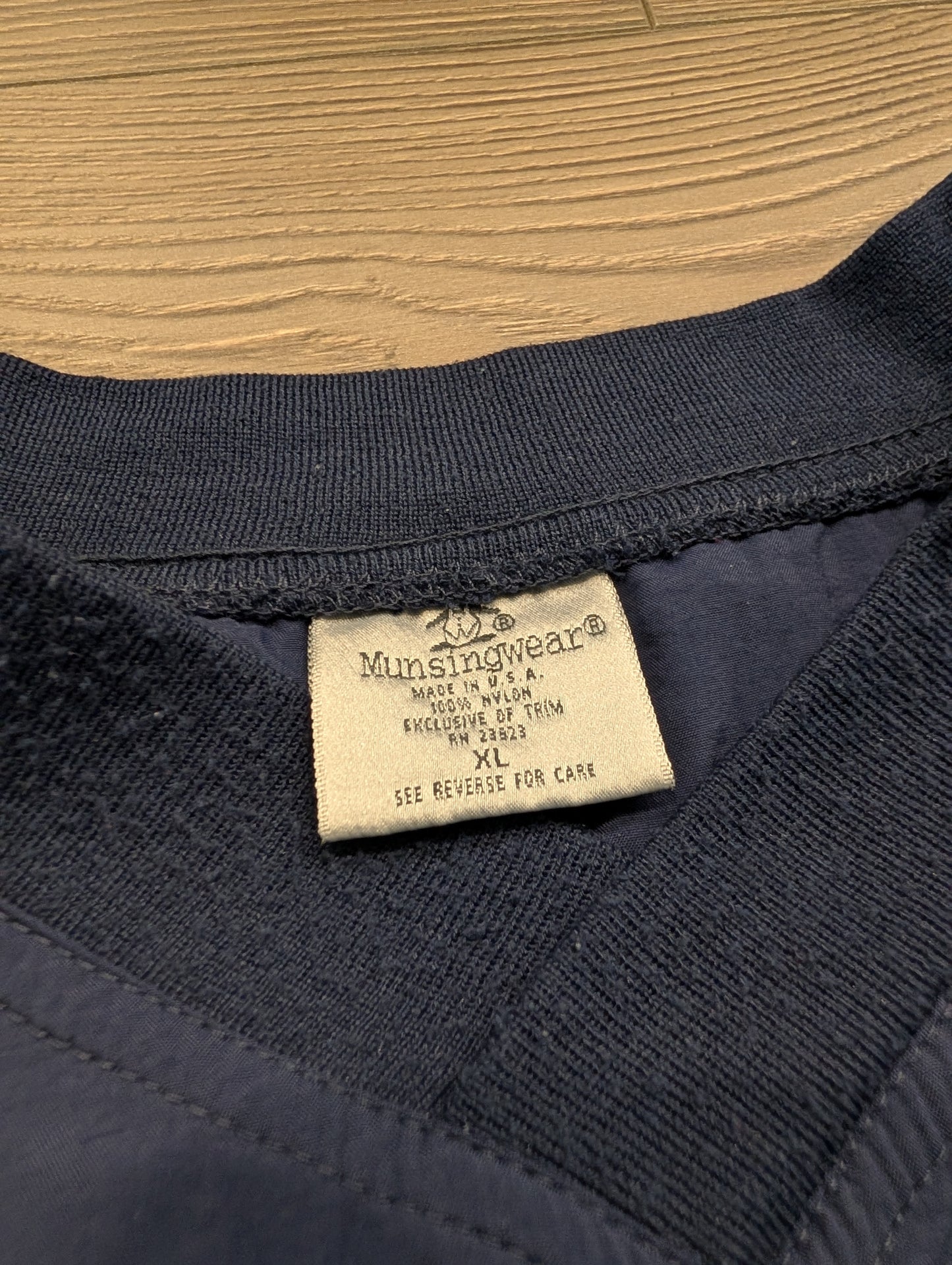 90s Merced College Blue Devils Windbreaker Pullover Nylon Jacket