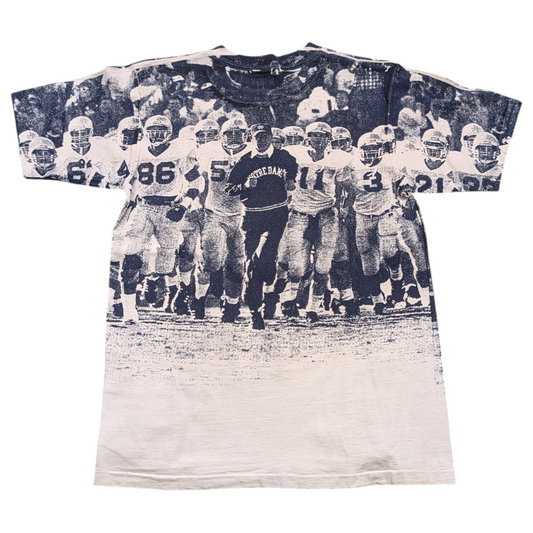 AOP 80's Notre Dame Football Champion T shirt