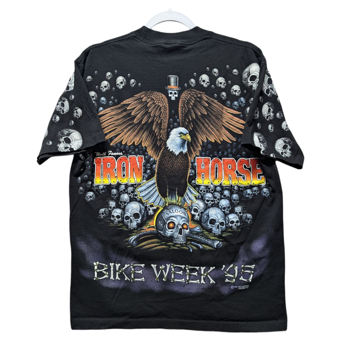 1995 Iron Horse Saloon Bike Week AOP Pocket T shirt