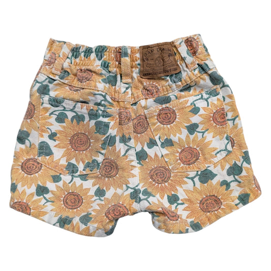 90s Youth Gap AOP Sunflower Denim Shorts