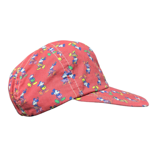 80s Red Mickey and Minnie AOP Unstructured Skater Hat