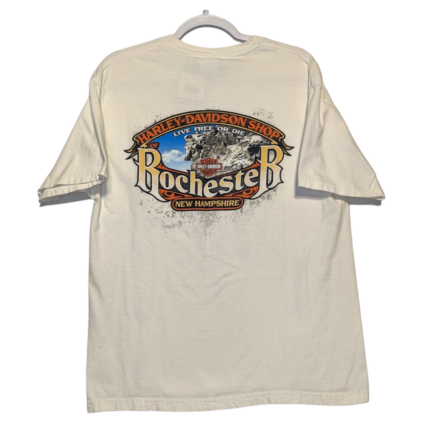 2010 Rochester New Hampshire Harley Davidson t shirt