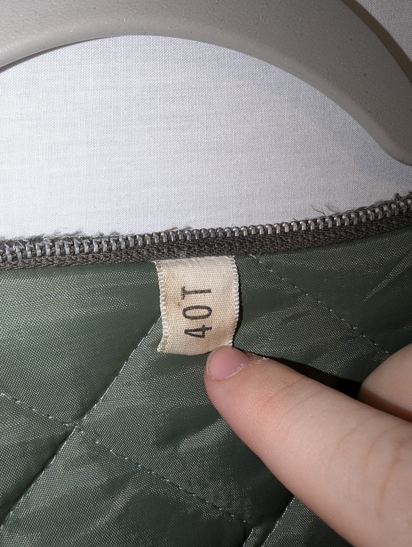 70s / 80s Military Quilted Liner for a Field Jacket