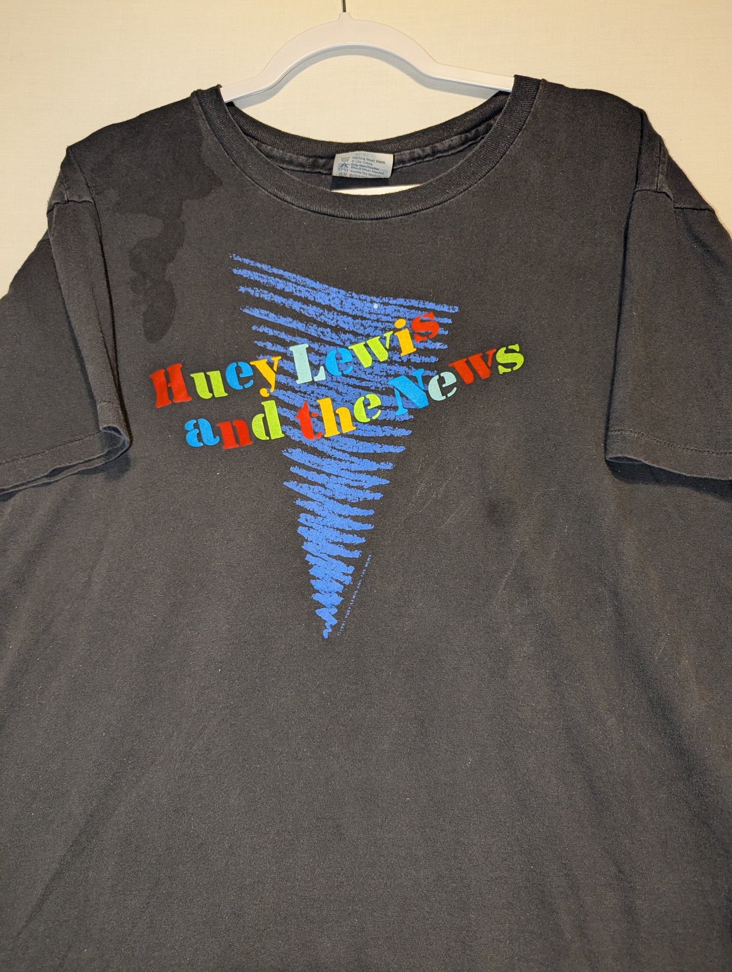 1991 Huey Lewis and the News tour t shirt