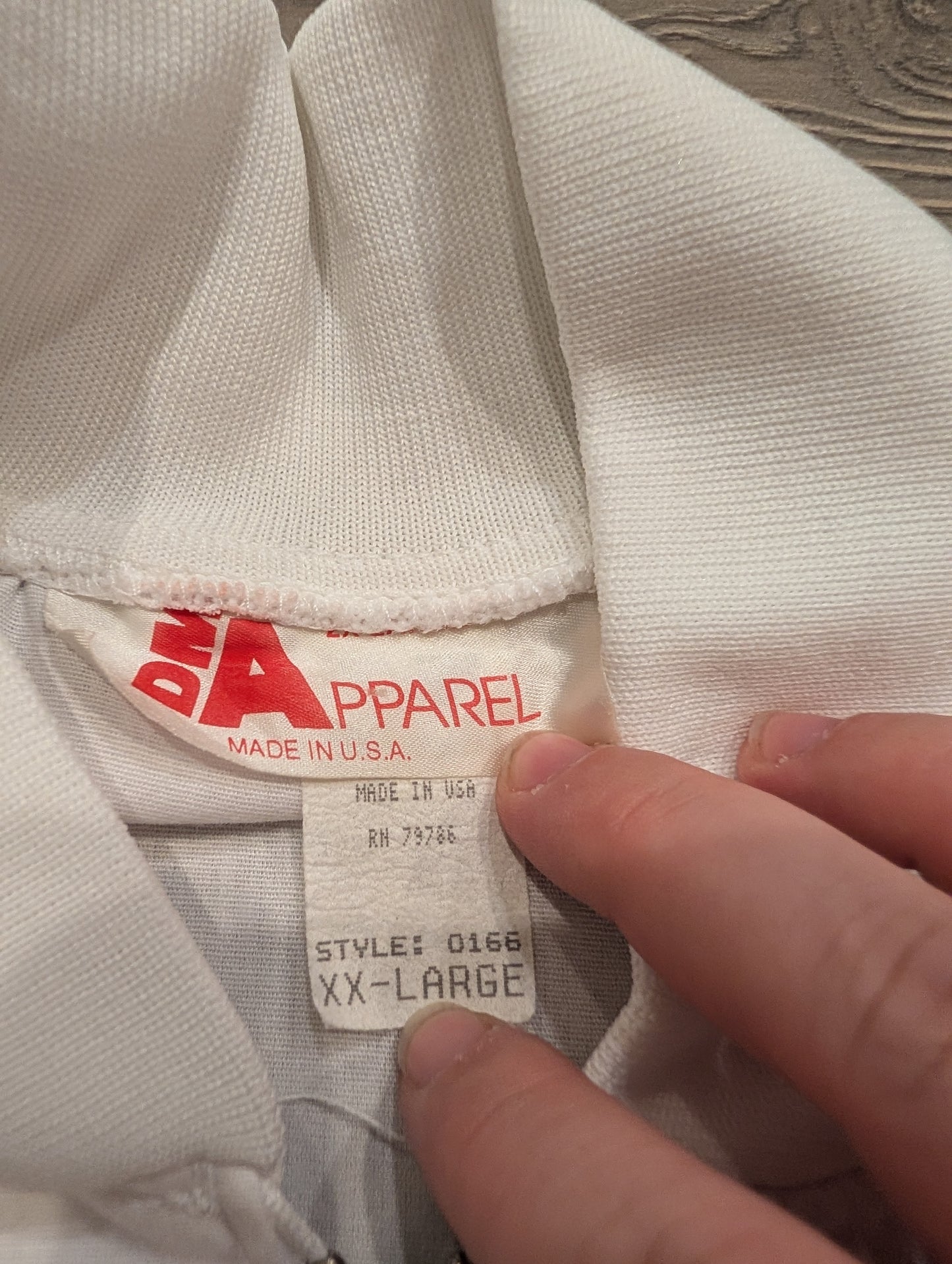 '70s State Farm Insurance Special Disaster Team White Full Zip Jacket