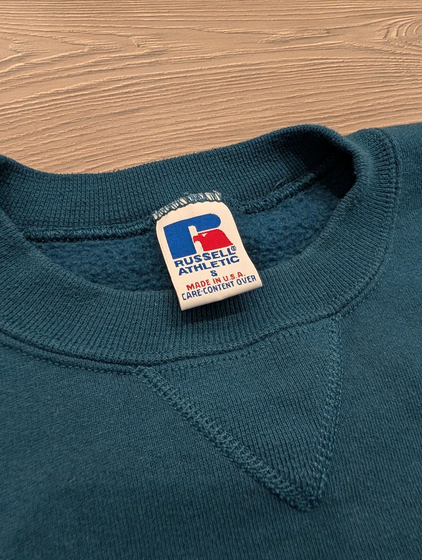 90s Russell Athletic Blank Double V Crewneck Sweatshirt
