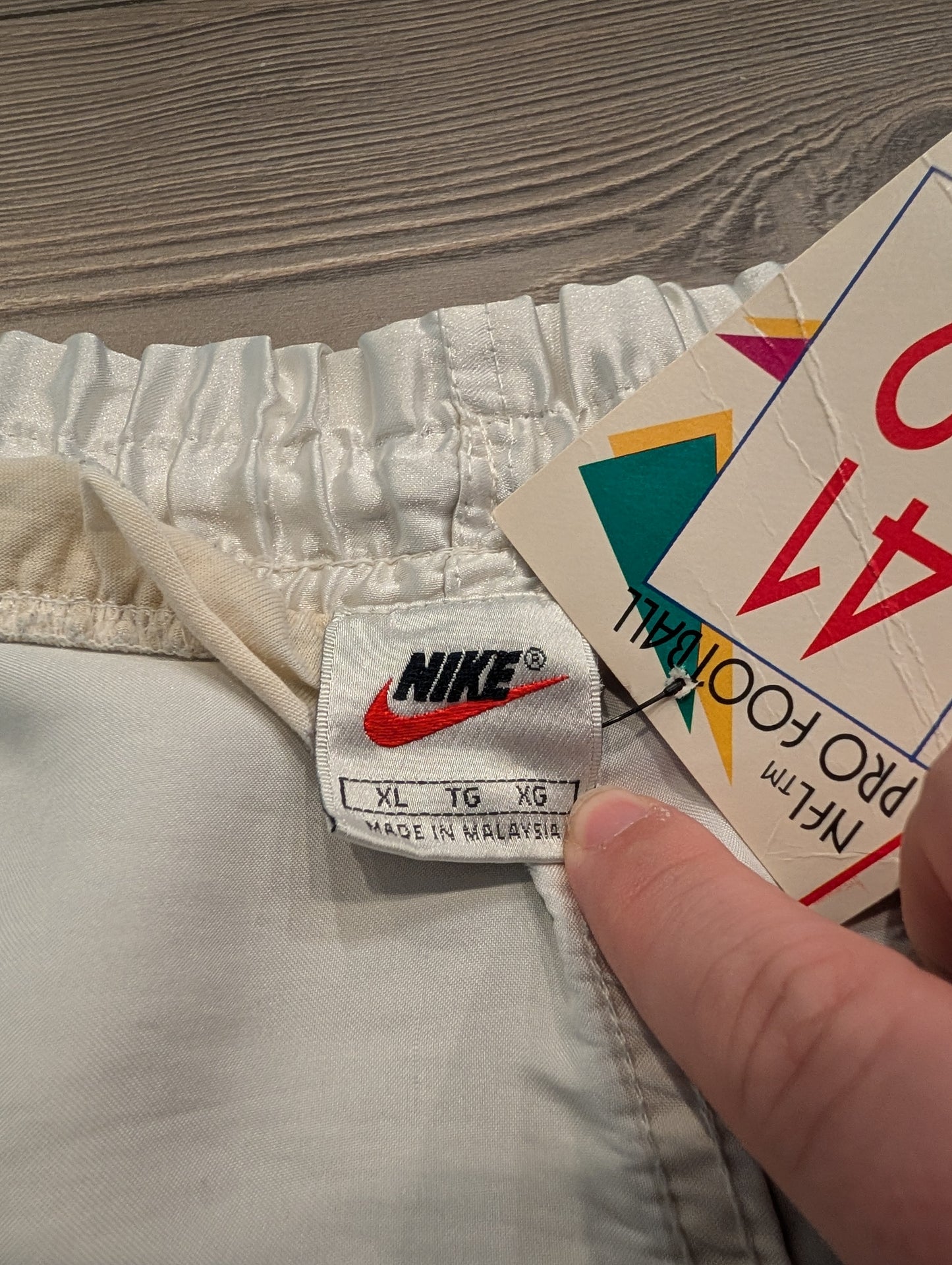 Y2K White Satin Nike Drawstring Shorts