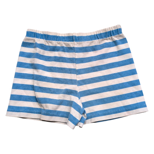 80s/90s Youth Blue and White Horizontal Striped Play Shorts
