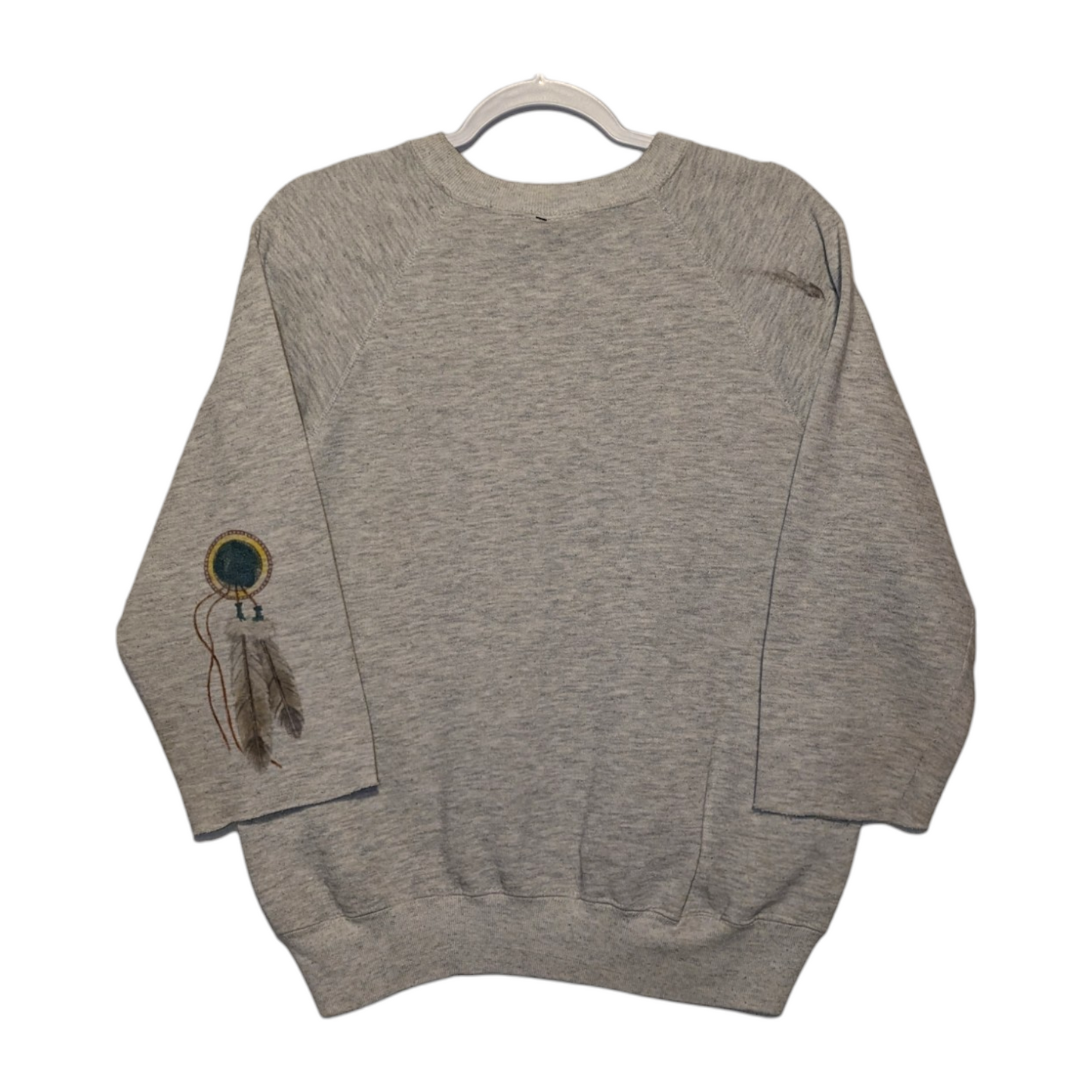 80s / 90s Custom hand drawn Native American Indigenous art crewneck sweatshirt