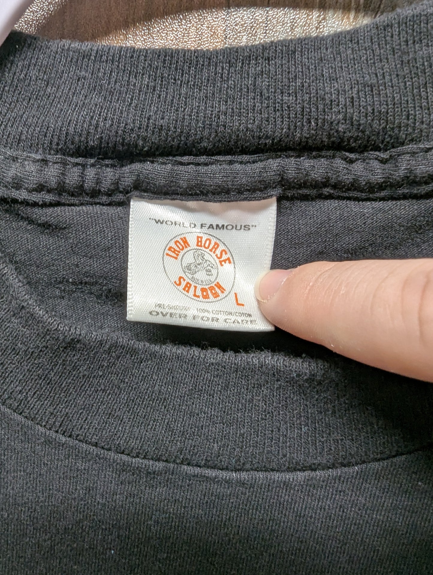 1995 Iron Horse Saloon Bike Week AOP Pocket T shirt