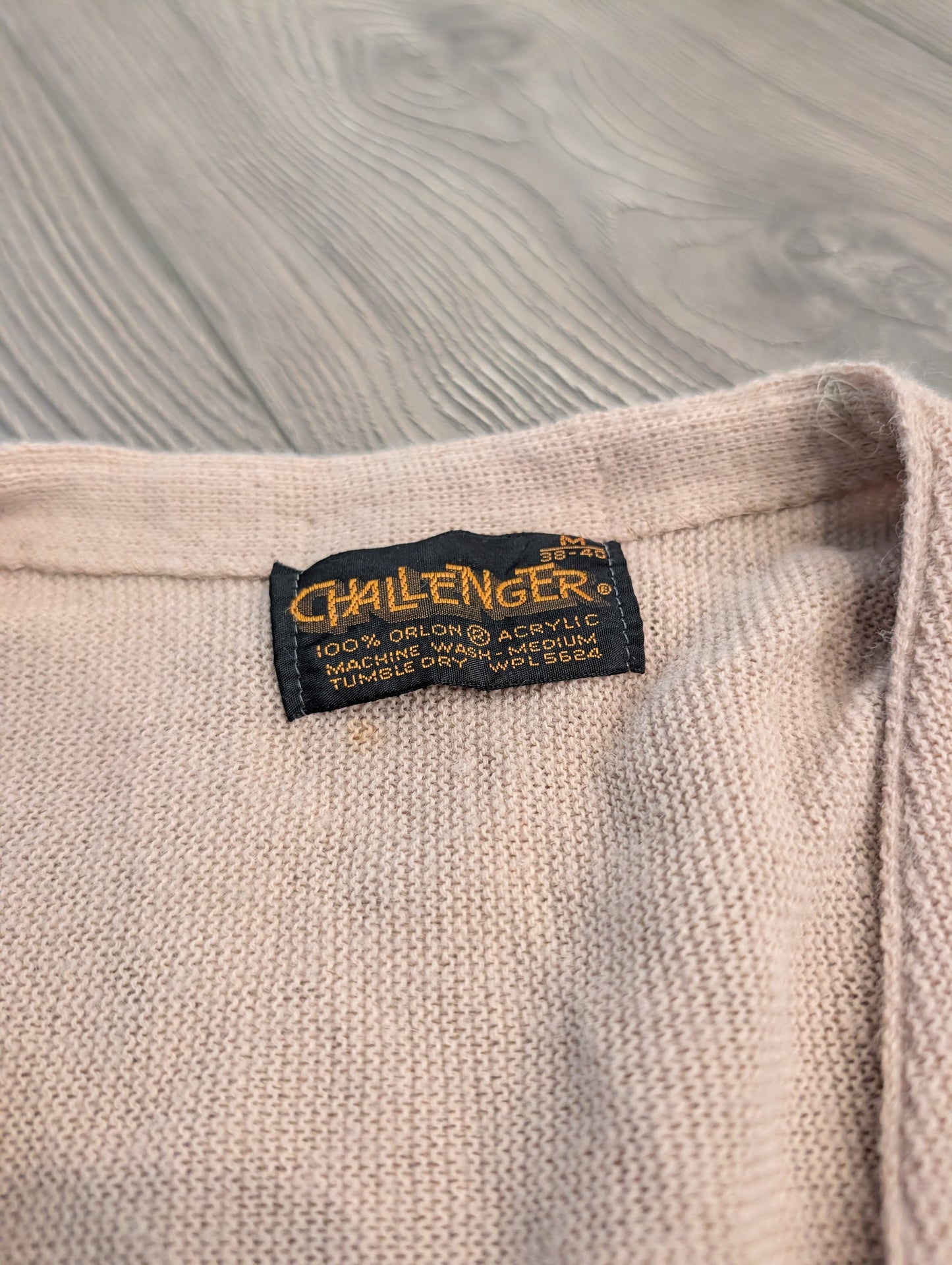 70s Tan Cardigan Button up Sweater