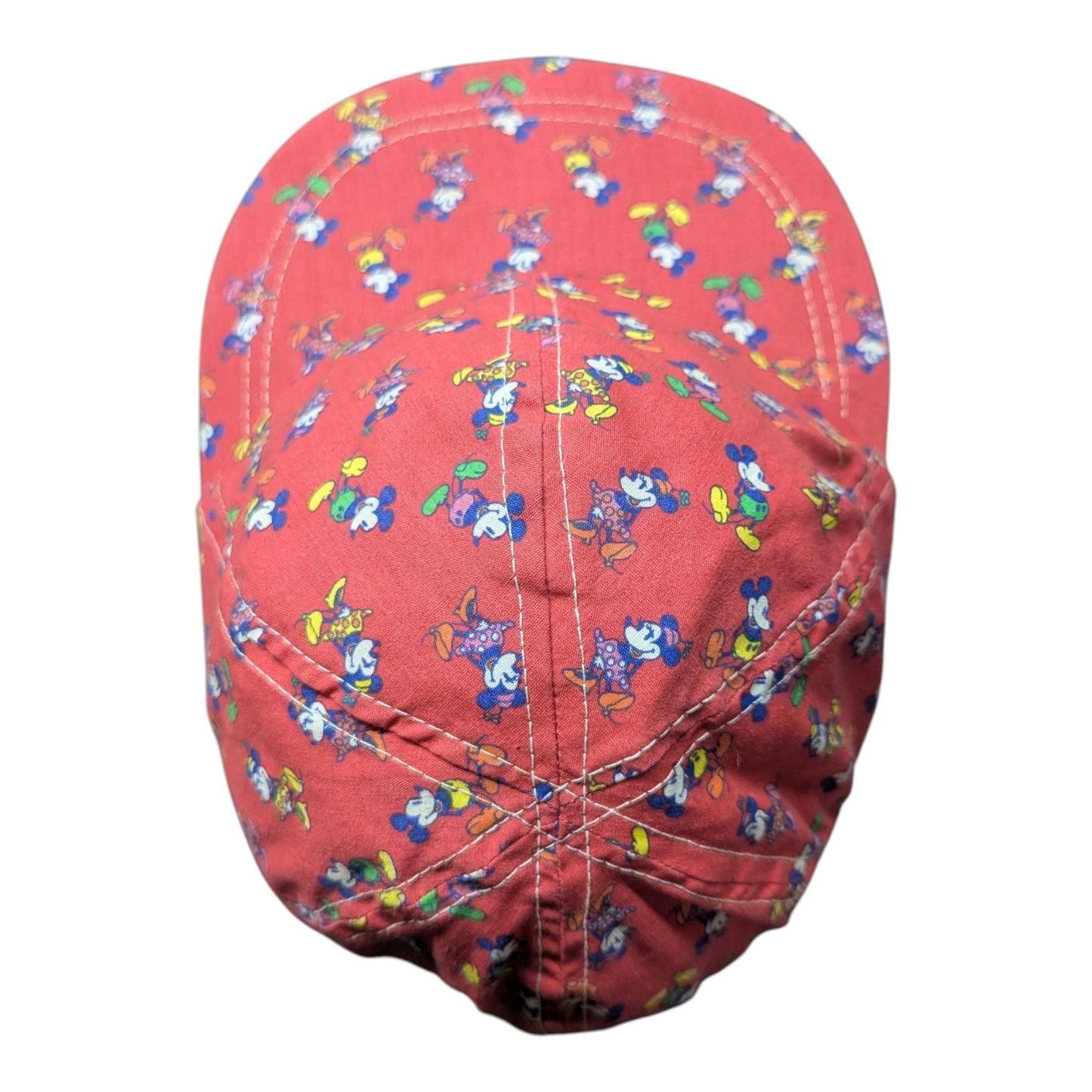 80s Red Mickey and Minnie AOP Unstructured Skater Hat