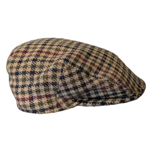 80s Kangol Peebles Checkered Plaid Flat Cap