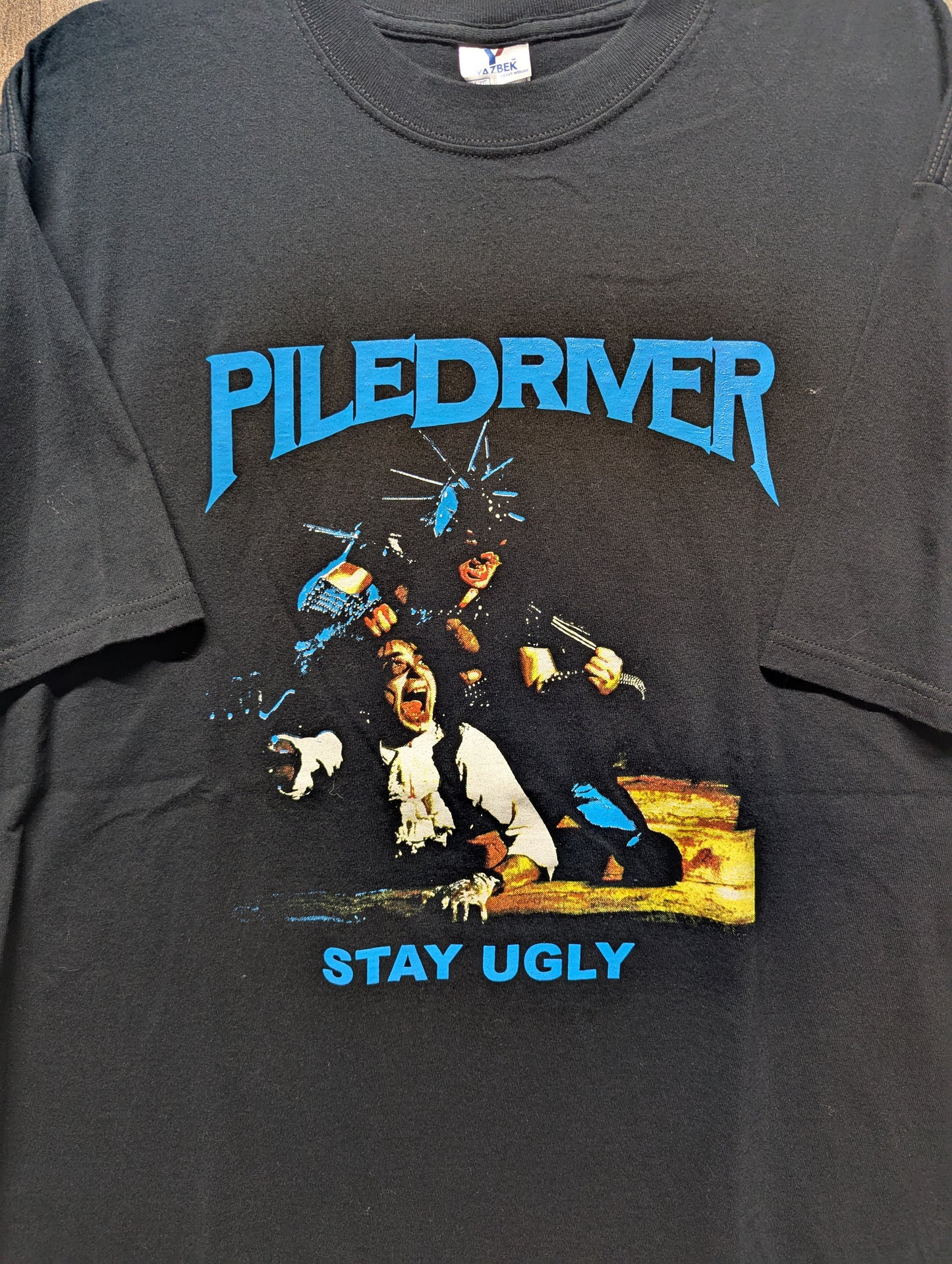Mid 2000's Piledriver Stay Ugly Metal T Shirt
