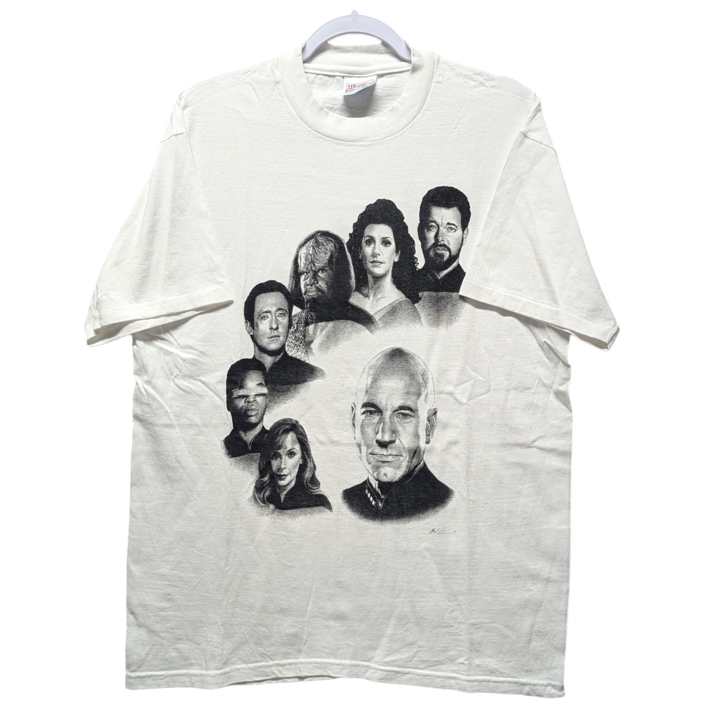 1994 Star Trek Next Generation Character T shirt
