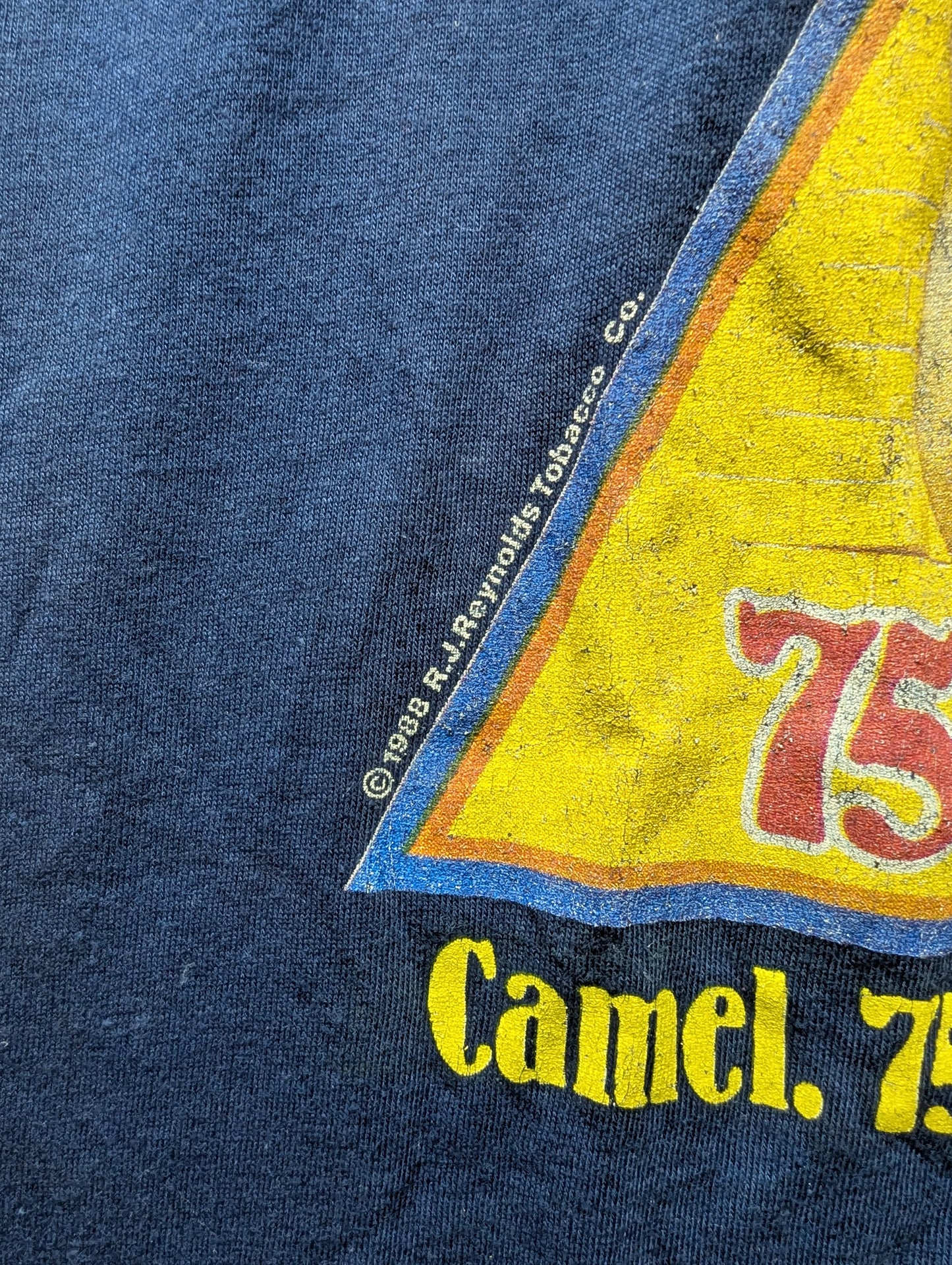 1988 Camel Cigarettes 75th anniversary t shirt