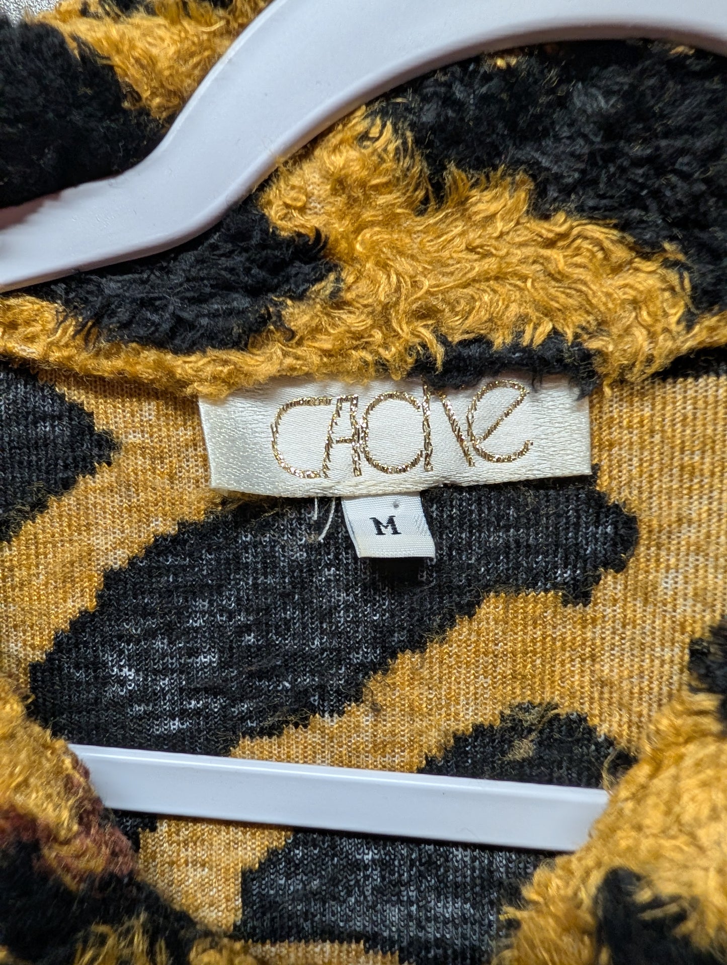 80s Cache Leopard Print Furry Women's Button Up