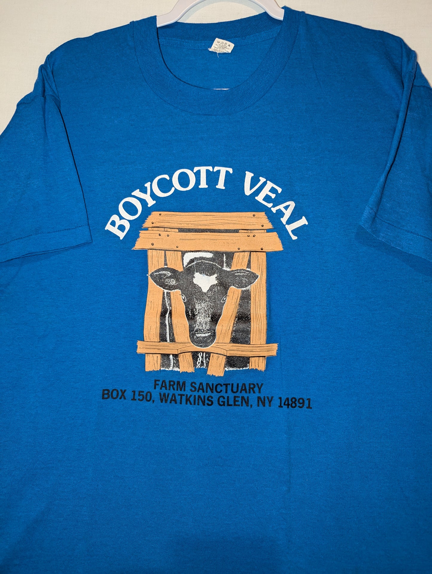 80s Boycott Veal Vegan Anti Meat t shirt
