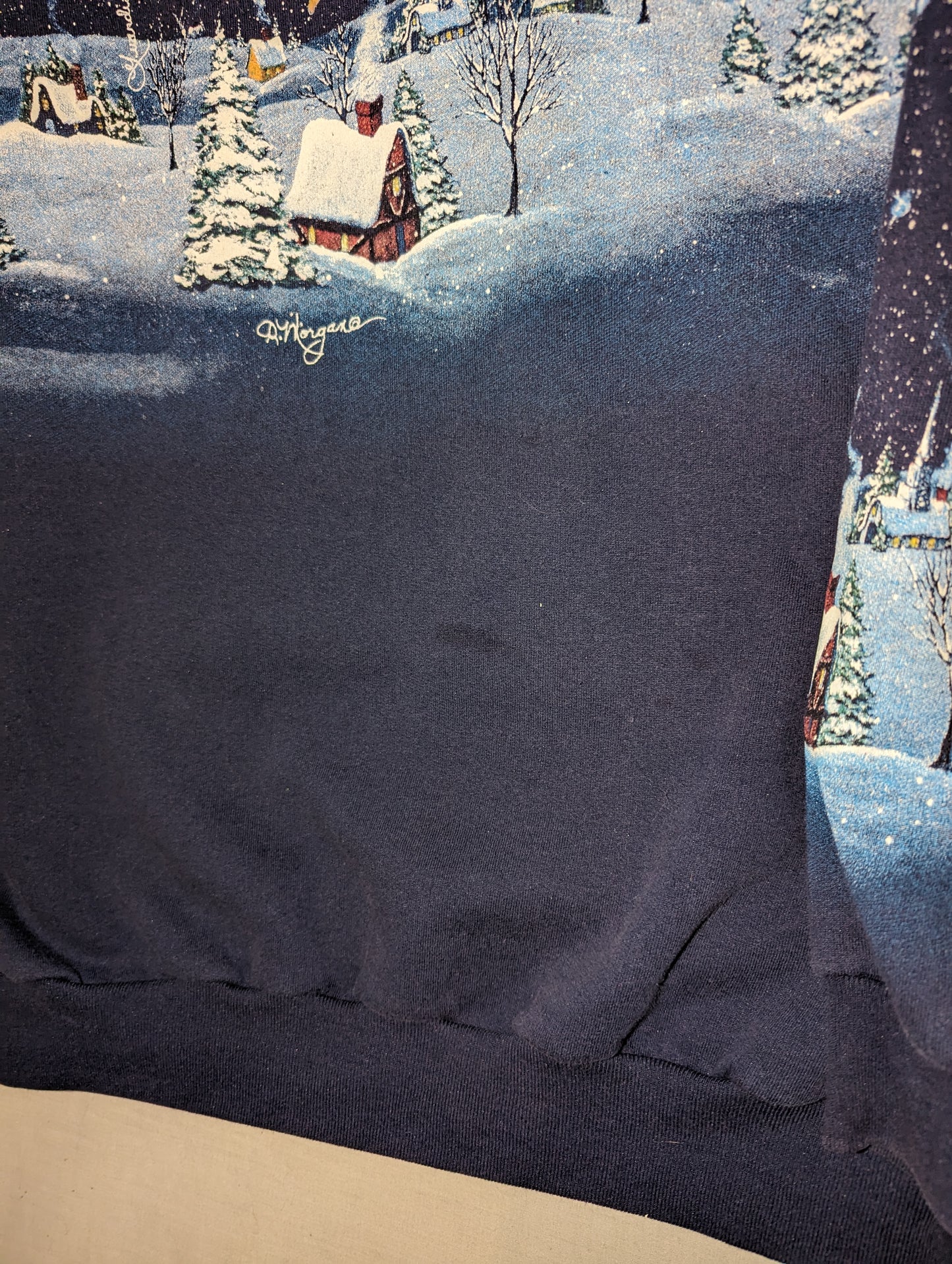 90s Angel Christmas AOP Crewneck sweatshirt