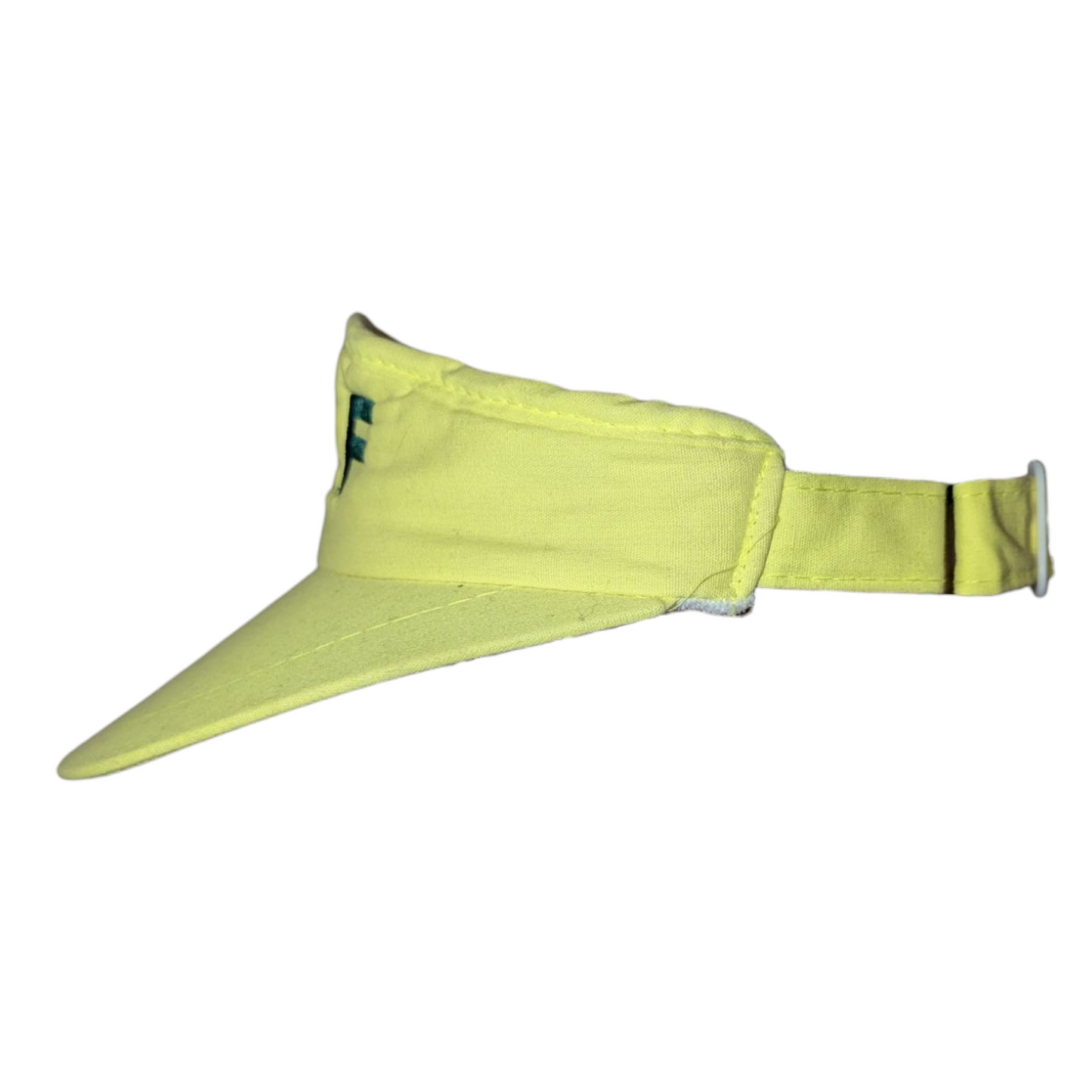 80s/90s Golf Embroidered Neon Yellow Visor