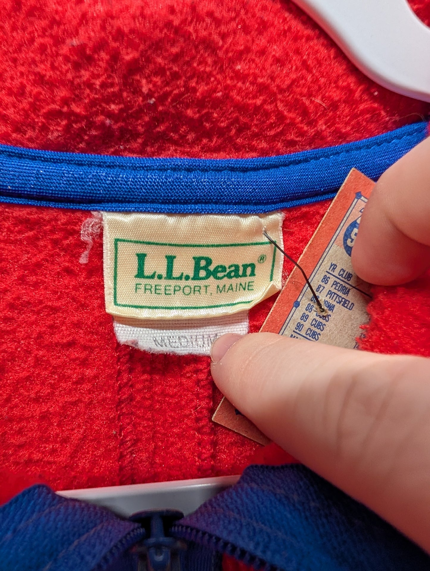 90s Women's LL Bean Fleece Zip Up Jacket