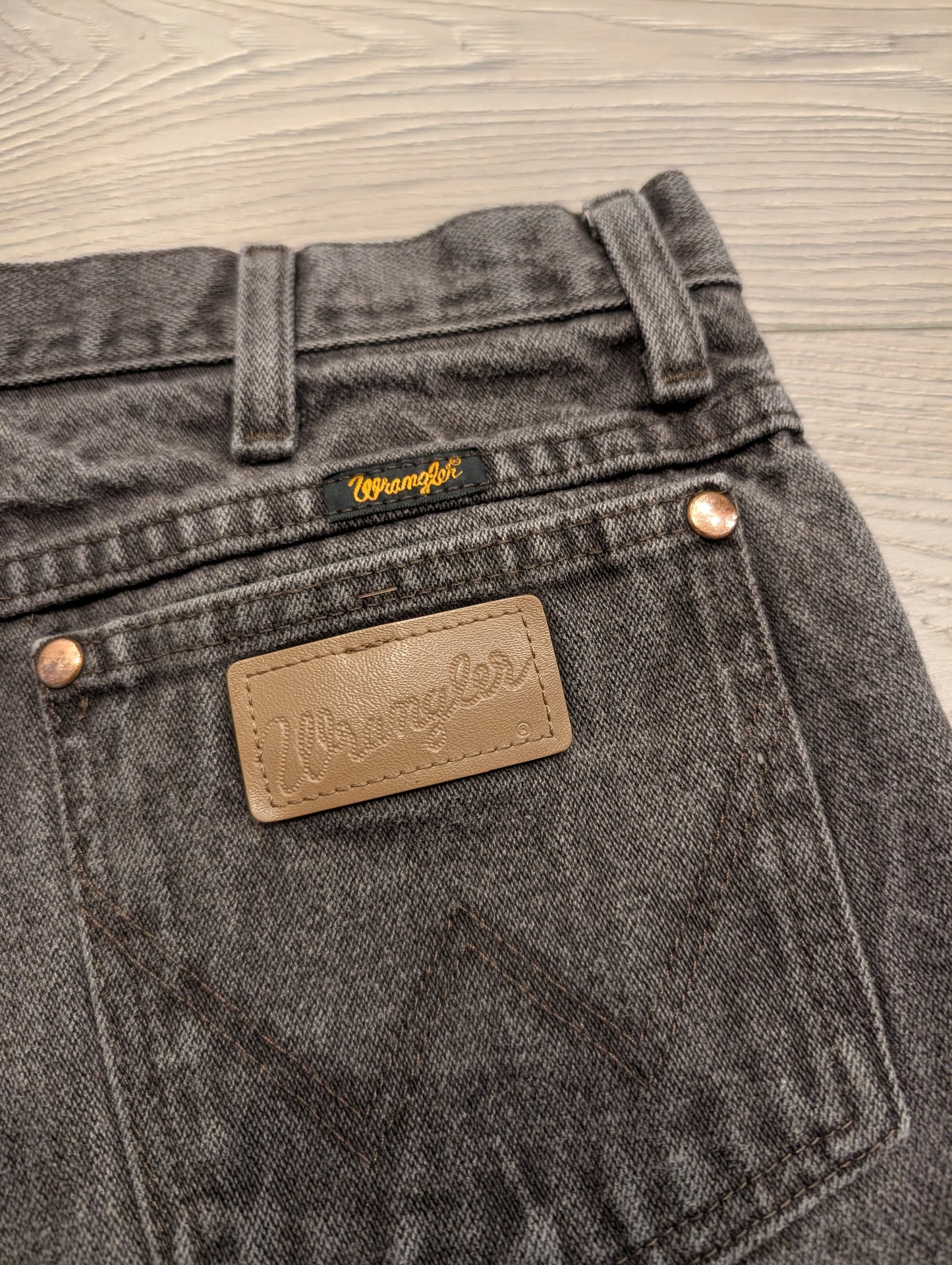 Women's Black Wrangler Denim Cut Off Shorts