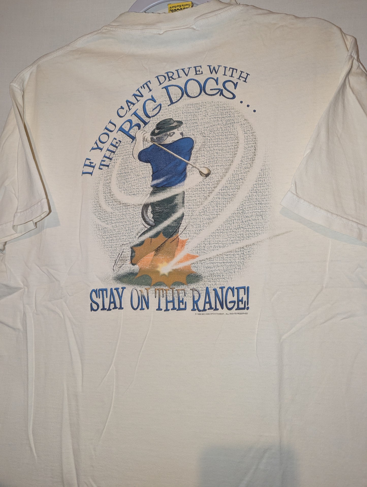 1996 Big Dogs Golf t shirt