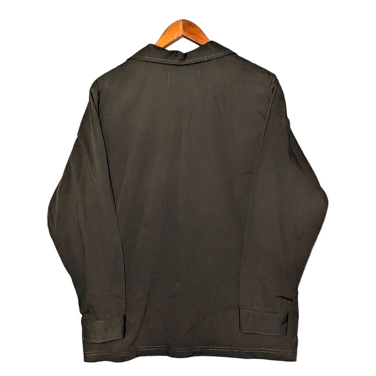 90s Twenty Six Red olive green military button up skate shirt