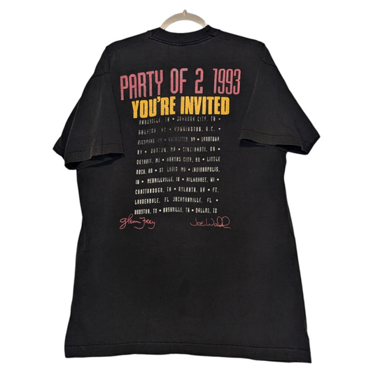 1993 Glenn Frey & Joe Walsh Party of Two Tour t shirt