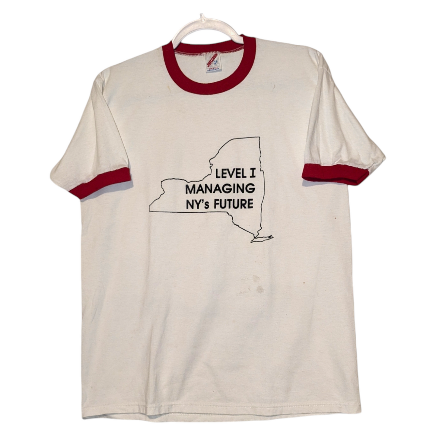 90s Level 1 Managing NYs Future Ringer T shirt