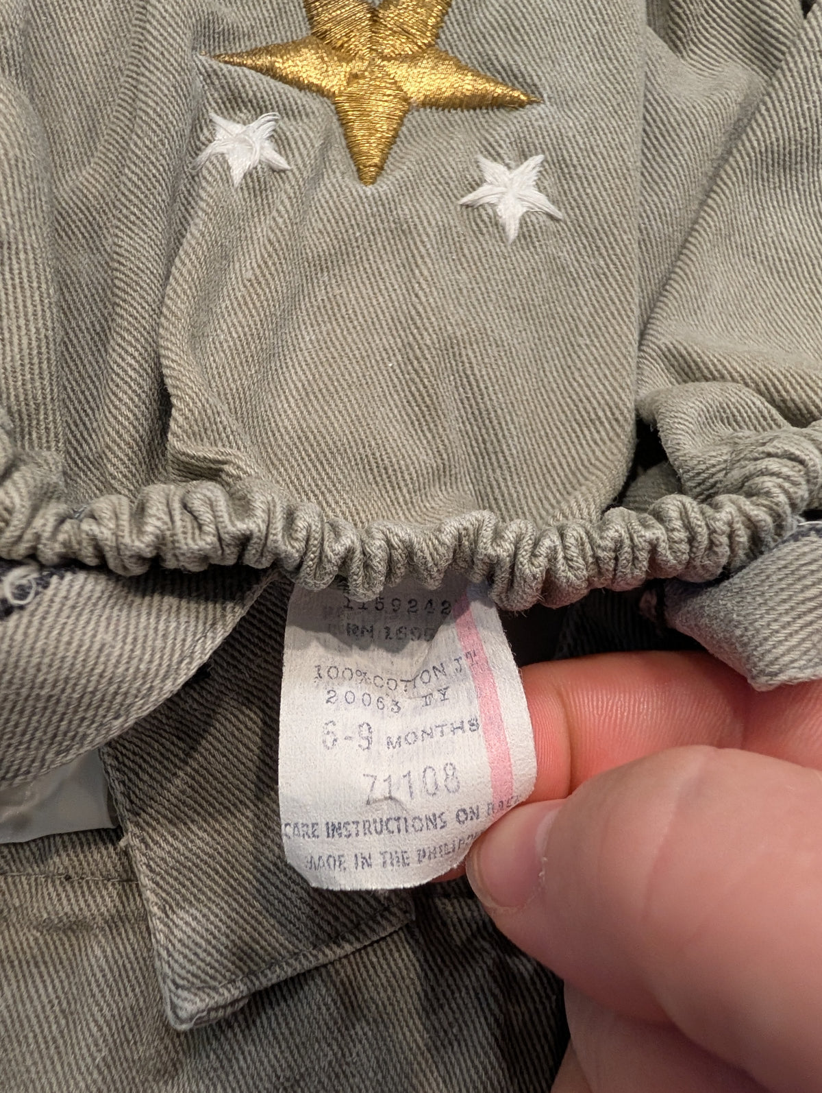 90s Youth Military-Inspired Baby Bubble Romper