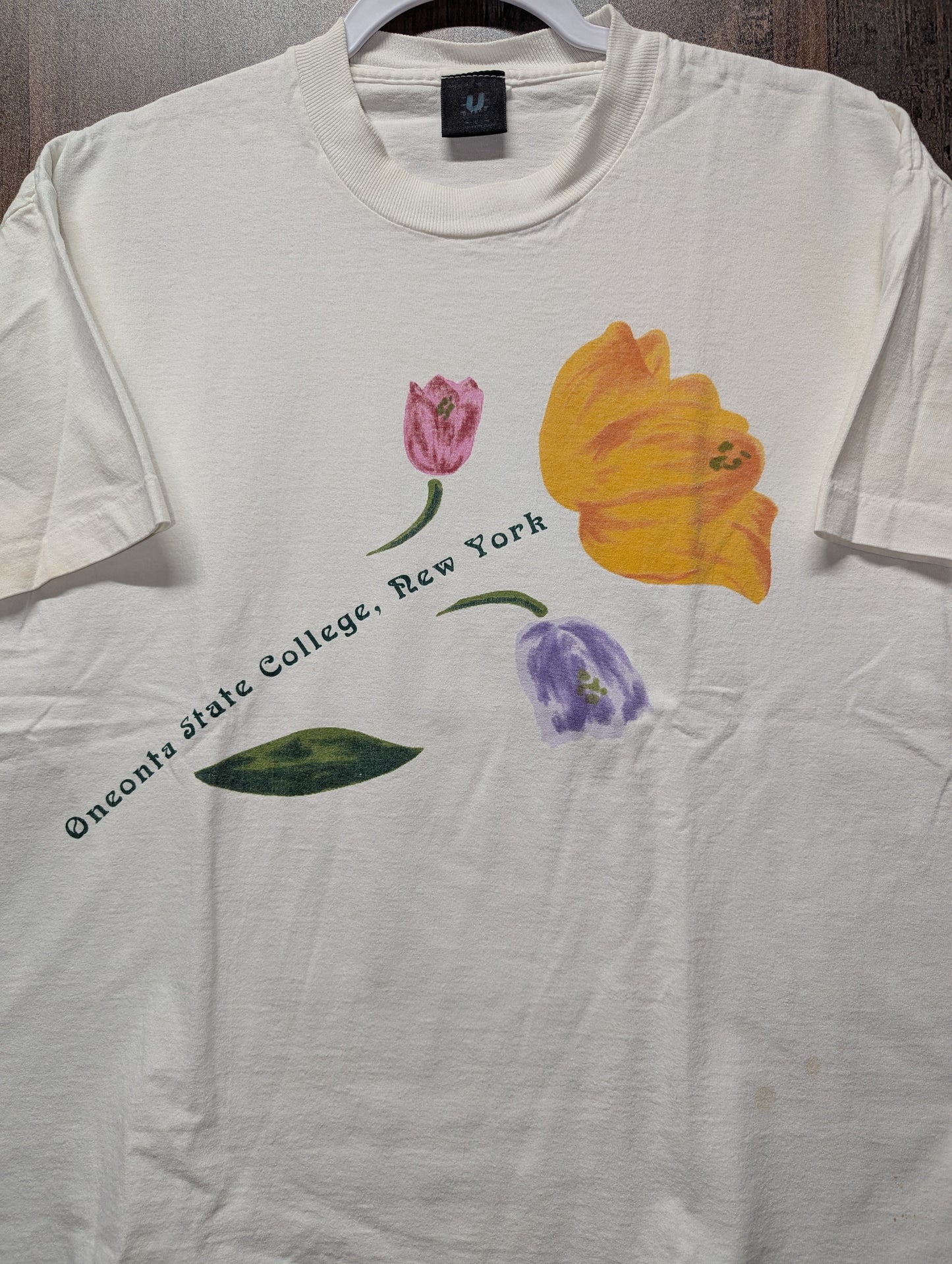 90s Oneonta State College Roses t shirt
